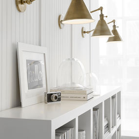 Boston Functional Plug-in Library Sconce