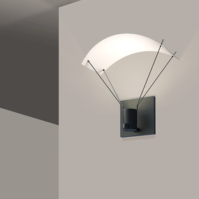 Suspenders Wall Up Light with Parachute Luminaire