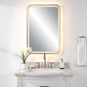 Crofton Rectangular Lighted Vanity Mirror