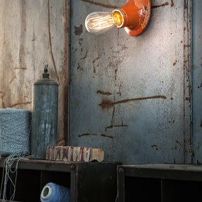 Vintage Slanted Socket Wall Light