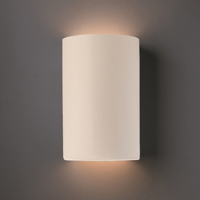 Ceramic Cylinder Up / Down Wall Sconce