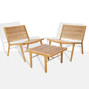 Rib Square Outdoor Lounge Table