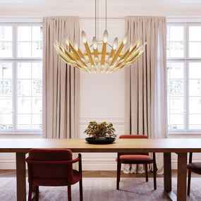 Chimes Double Angle Chandelier