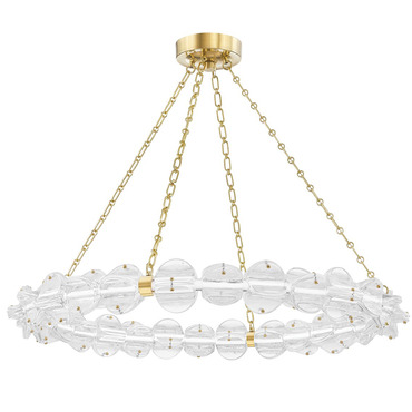 VisualComfort BRINDILLE 61-INCH XL ARTICULATING LINEAR LED CHANDELIER :  CD5015SBWG