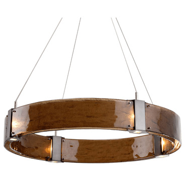 Parallel Dual Ring Chandelier by Hammerton Studio