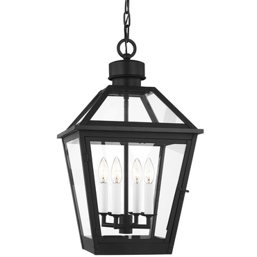 Hyannis Two Light Wall Lantern in Textured Black