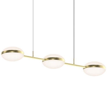 Lune Offset Linear Chandelier by Visual Comfort Studio