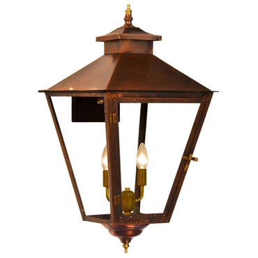 Arcadia Gas or Electric Copper Flush Lantern Collection by The CopperSmith