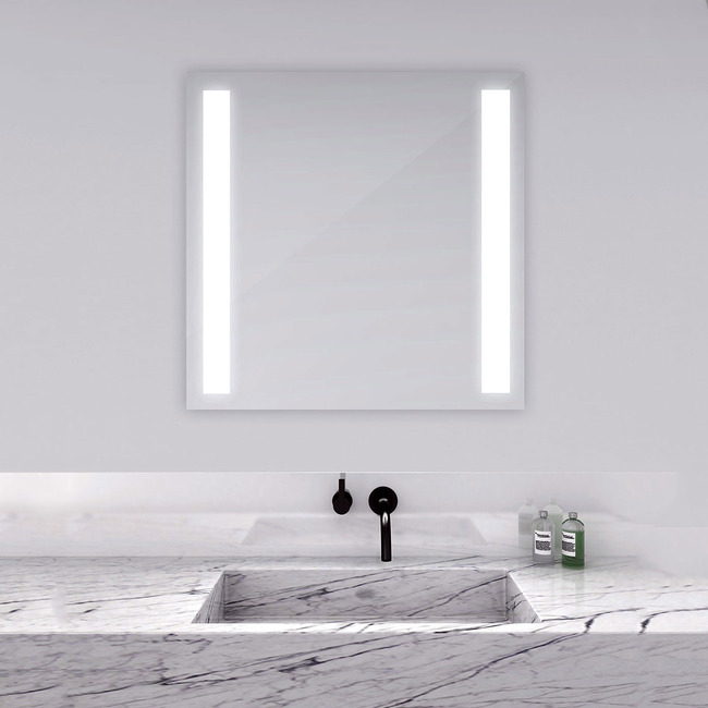 Fusion Square Lighted Mirror by Electric Mirror