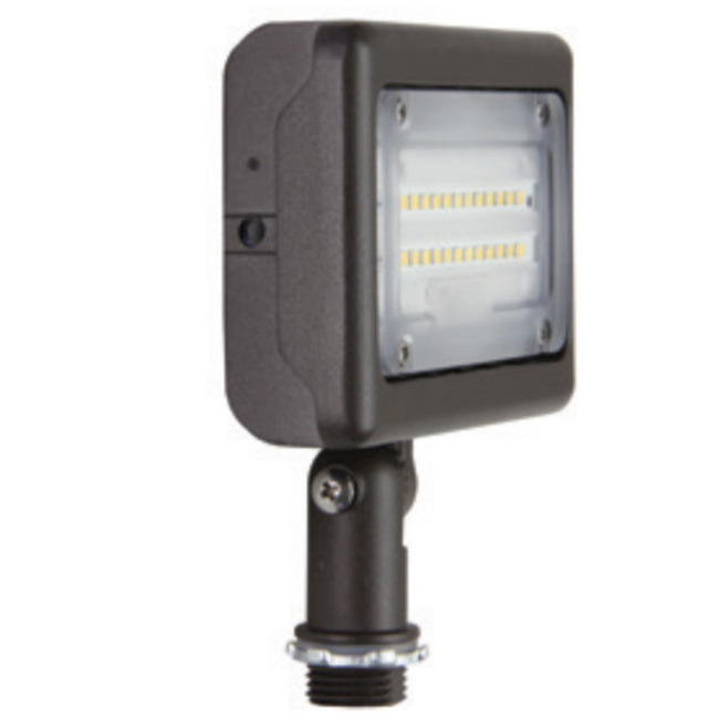Slim Outdoor Wide Flood Light with .5IN Threaded Knuckle by MaxLite