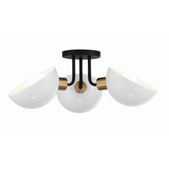 Gigi Semi Flush Ceiling Light by Crystorama