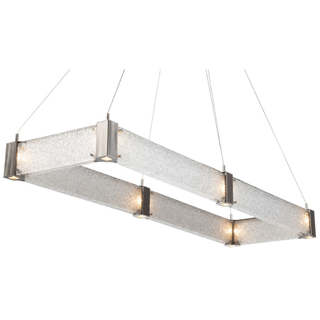 Parallel Rectangular Chandelier by Hammerton Studio