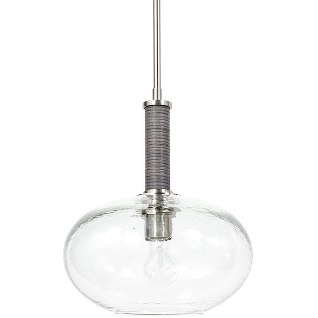 Bronson Wide Glass Pendant by Palecek