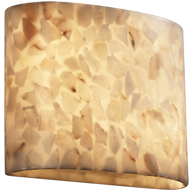 Alabaster Rocks Oval Wall Sconce by Justice Design