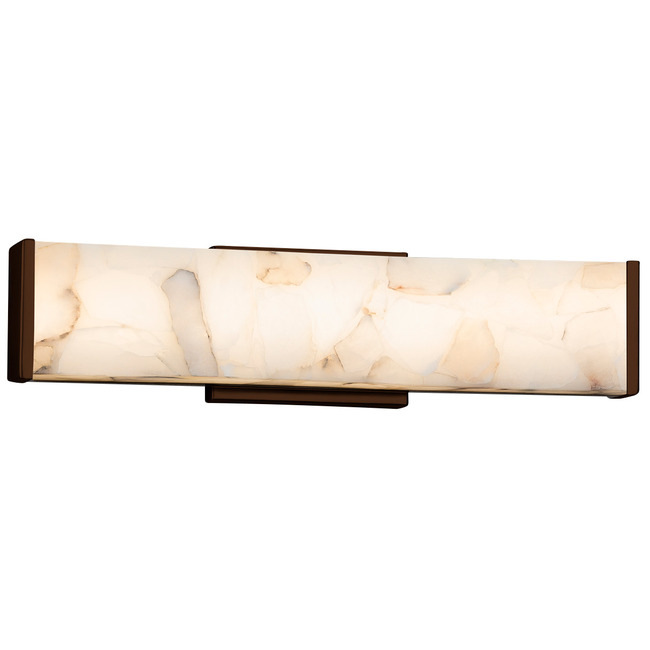 Alabaster Rocks Latitude Bathroom Vanity Light by Justice Design