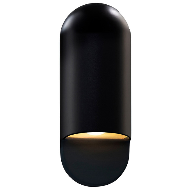 Ambiance Capsule Outdoor Wall Sconce by Justice Design | CER-5620W-CRB |  JUS1127787