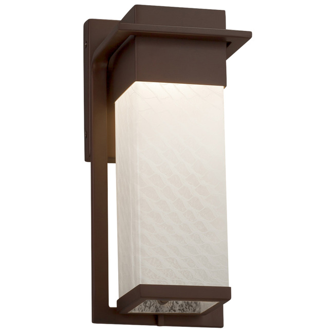Fusion Weave Pacific Outdoor Wall Sconce by Justice Design