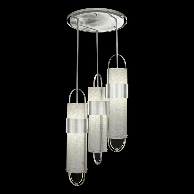 Bond Round Tube Multi Light Pendant by Fine Art Handcrafted Lighting