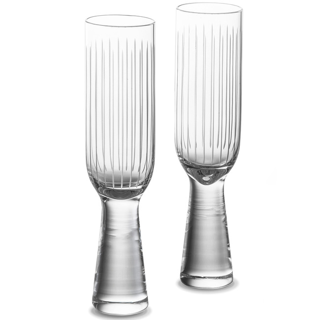 Otto Champagne Glass - Set of 2 by Lasvit