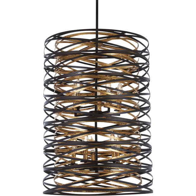 Vortic Flow Tall Pendant by Minka Lavery