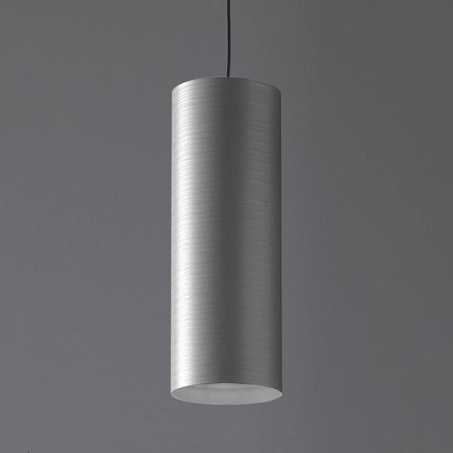 Tube Pendant Silver 12in - Overstock by Raise Lighting