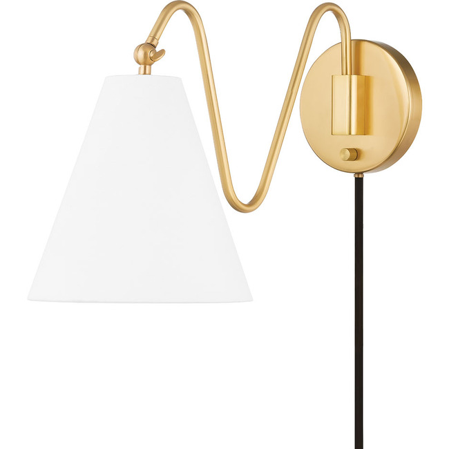 Onda Plug-In Wall Sconce by Mitzi