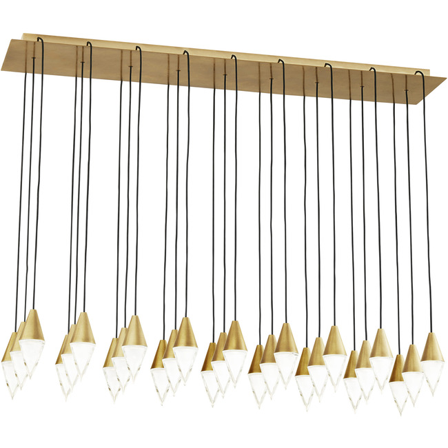 Turret Linear Chandelier by Visual Comfort Modern