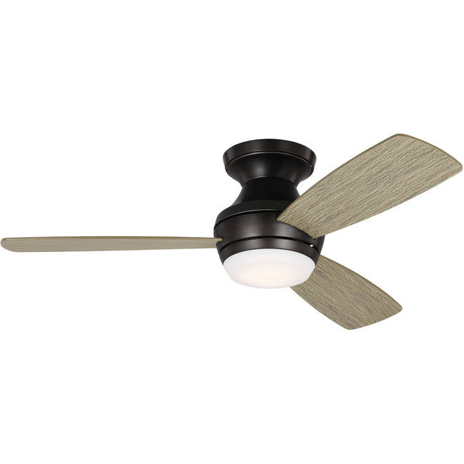 Ikon Hugger Ceiling Fan with Color Select Light by Visual Comfort Fan