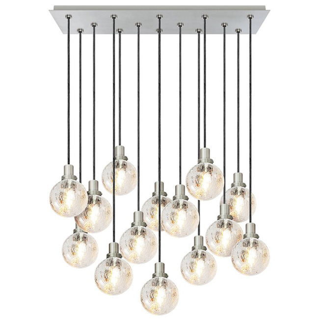 Rectangular Globe Multi Light Chandelier by Stone Lighting