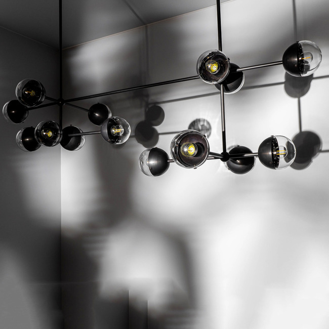 Molecule Linear Chandelier by Schwung Home