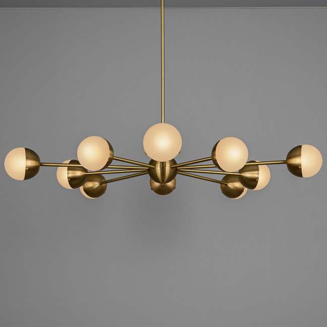 Molecule Spark Round Chandelier by Schwung Home