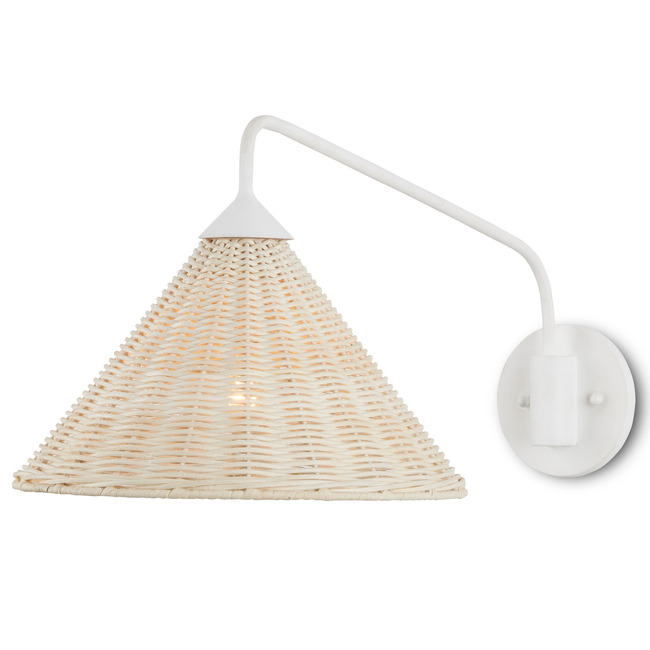 Basket Swing Arm Wall Sconce by Currey and Company