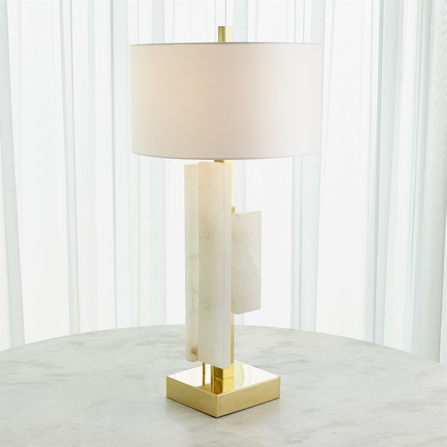 Posh Block Table Lamp by Global Views