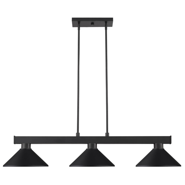 Cobalt Steel Linear Multi Light Chandelier by Z-Lite