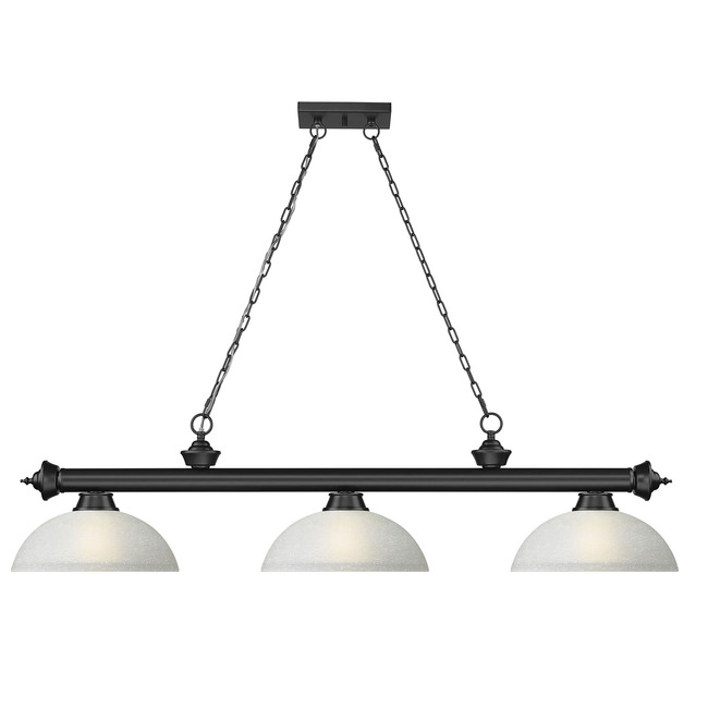 Cordon Linear Pendant with Dome Glass Shade by Z-Lite