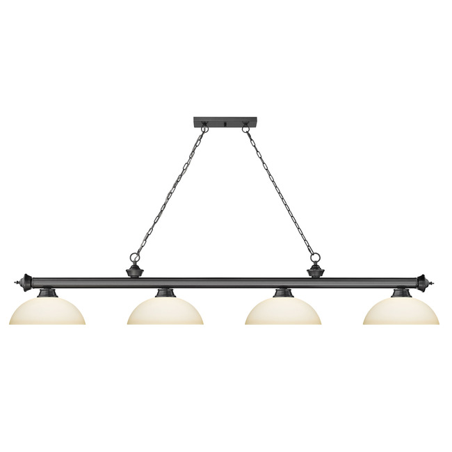 Cordon Linear Pendant with Dome Glass Shade by Z-Lite