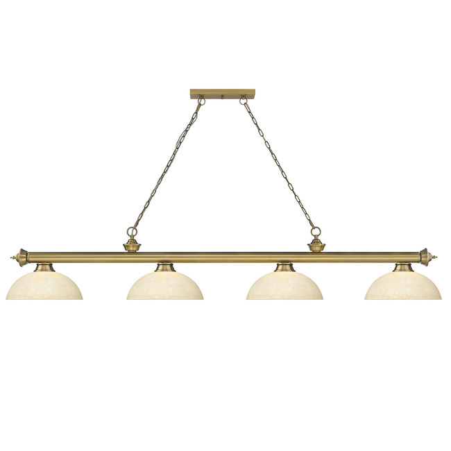 Cordon Linear Pendant with Dome Glass Shade by Z-Lite