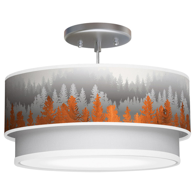 Treescape Double Tiered Pendant by Jef Designs