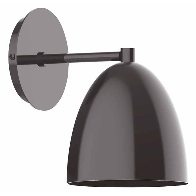 J-Series Dome Straight Arm Wall Light by Montclair Light Works