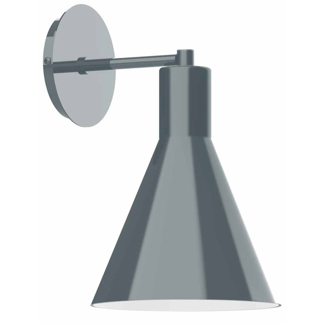 J-Series Funnel Straight Arm Wall Light by Montclair Light Works