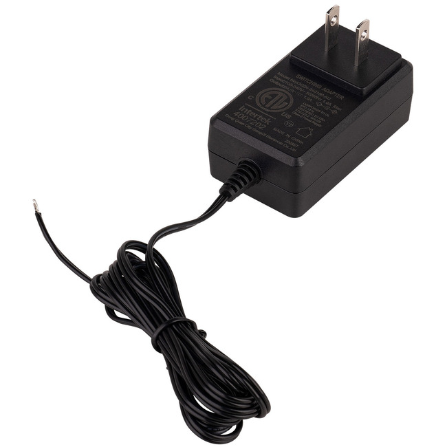 24VDC 20W Plug-In Power Supply with Open Splice by WAC Lighting