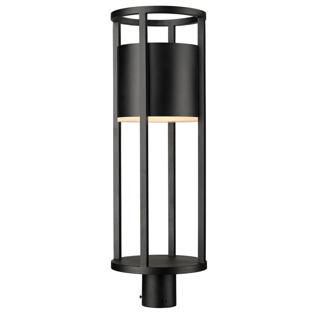 Luca Outdoor Post Light with Round Fitter by Z-Lite