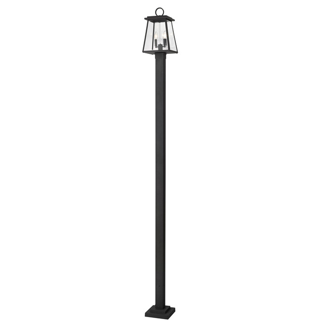 Broughton Outdoor Post Light with Square Post/Stepped Base by Z-Lite