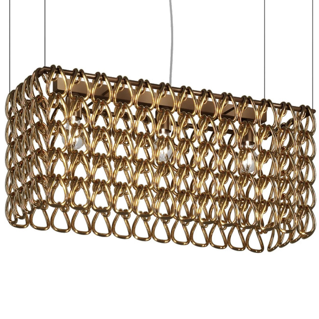 Minigiogali Rectangular Linear Pendant by Vistosi