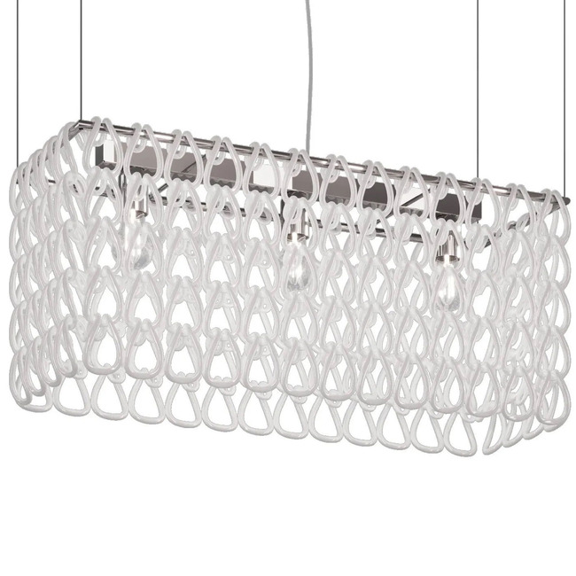 Minigiogali Rectangular Linear Pendant by Vistosi