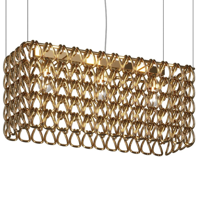 Minigiogali Rectangular Linear Pendant by Vistosi