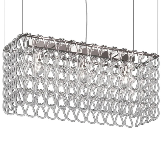 Minigiogali Rectangular Linear Pendant by Vistosi