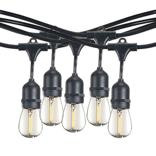 String Light Kit S14 E26 Base 48 Foot/15-Socket 2-PACK by Bulbrite