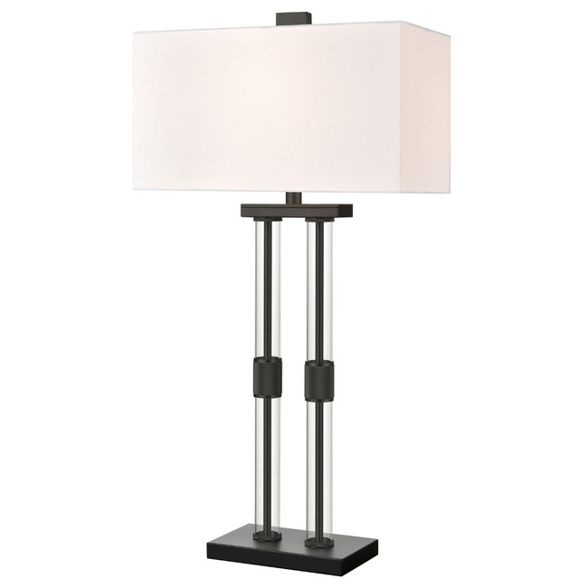 Roseden Court Twin Pillars Table Lamp by Elk Home