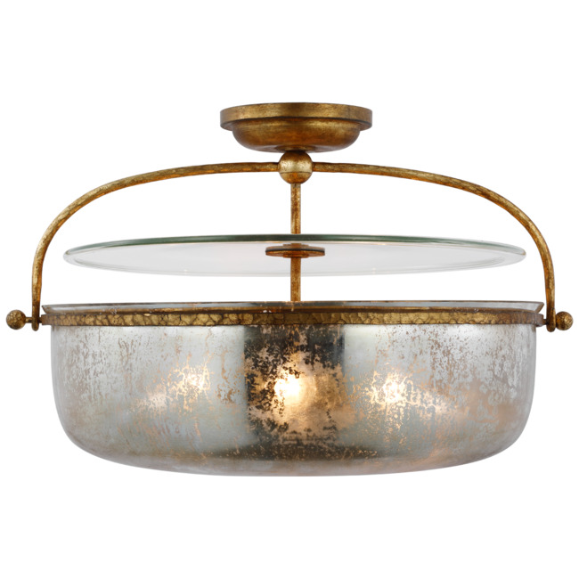 Lorford Lantern Semi Flush Ceiling Light by Visual Comfort Signature